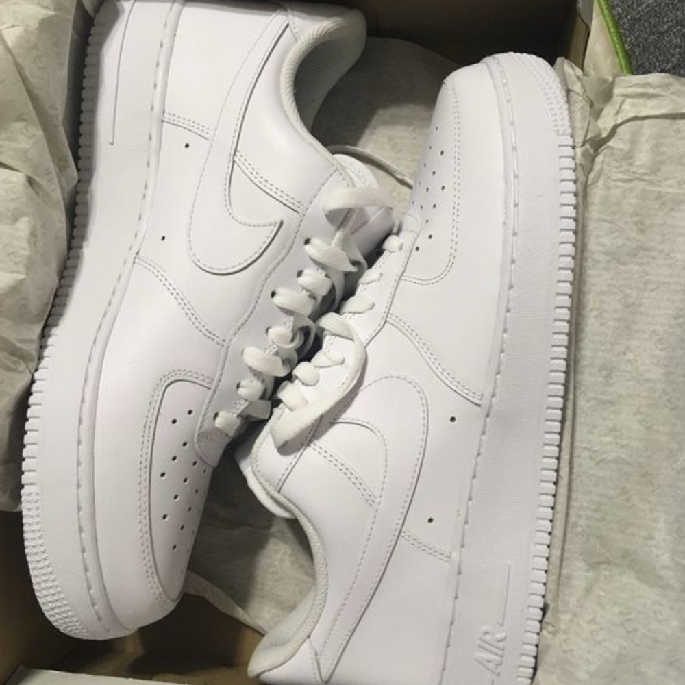 Nike Air Force 1 All-White Sneakers